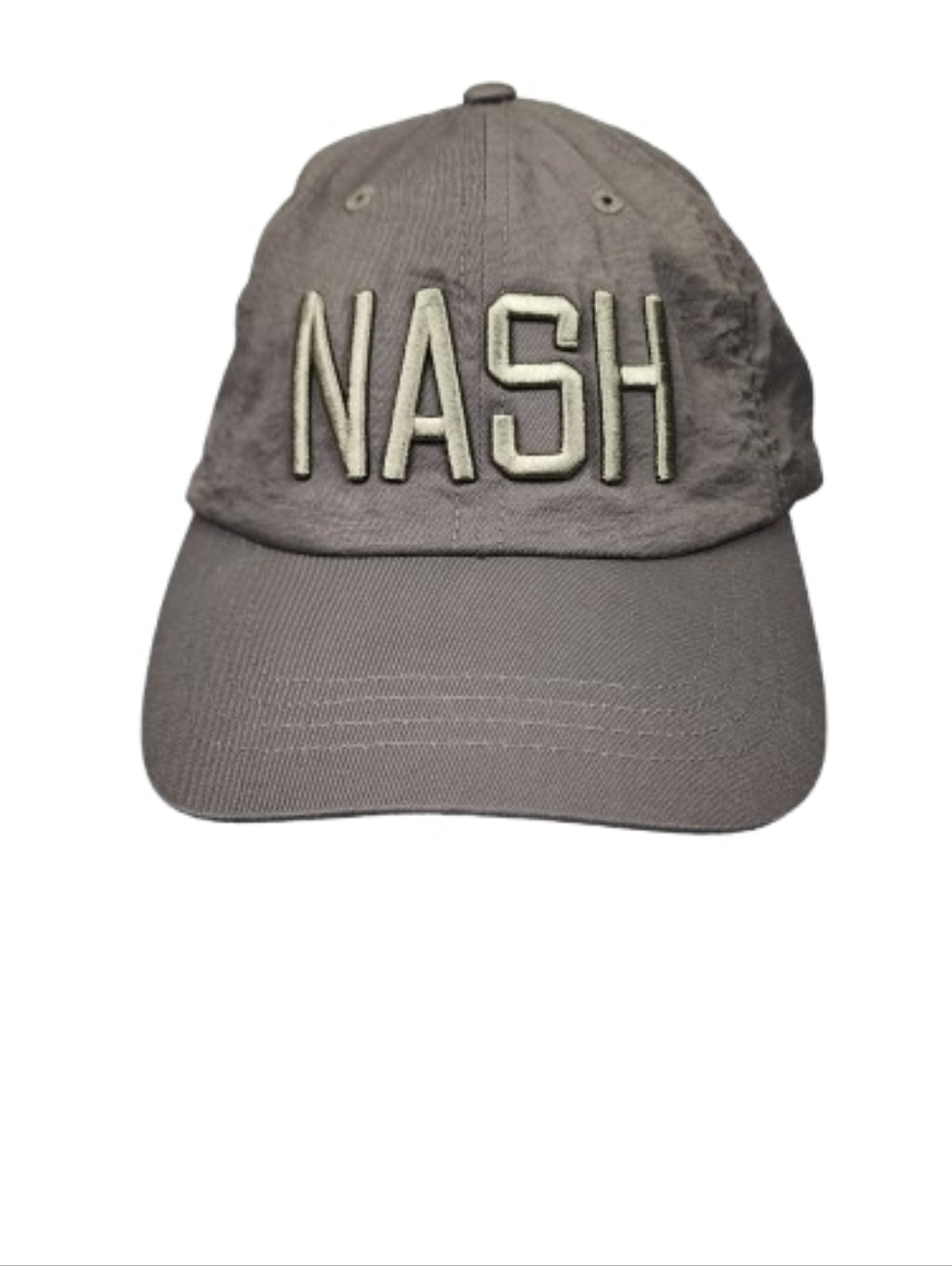 NASH Embroidered Baseball Cap in Taupe/Olive